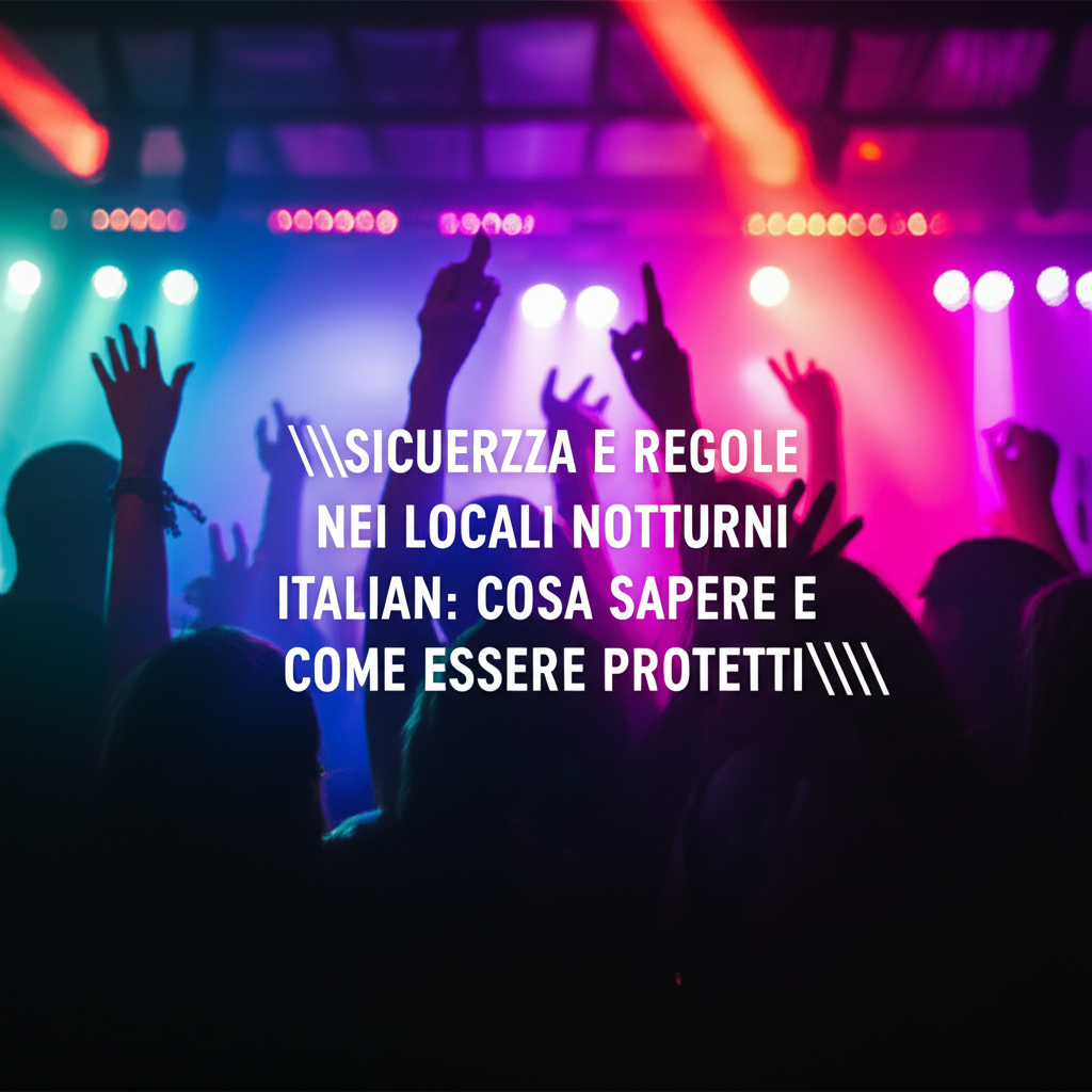 Sicurezza e regole nei locali notturni italiani: cosa sapere e come essere protetti